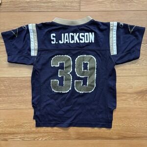 Vtg St Louis Rams Jersey Steven Jackson #39 Reebok Los Angeles NFL YOUTH KIDS M